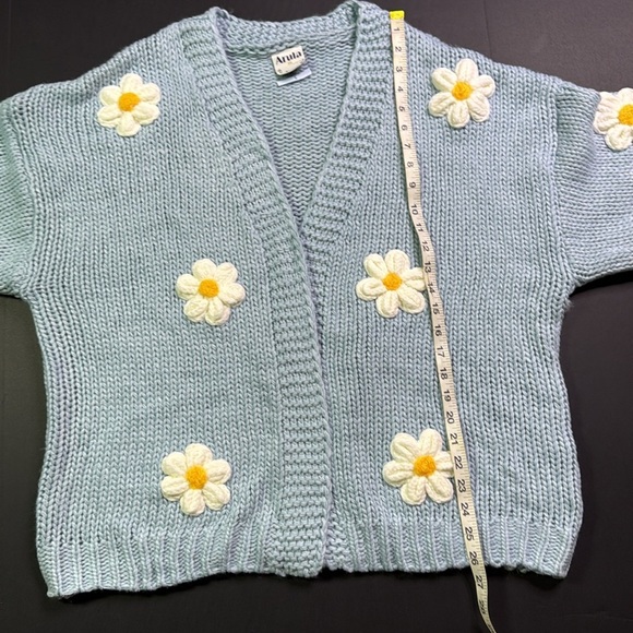 Arula Blue Daisy plus size 3X Cardigan NWT - Picture 4 of 9